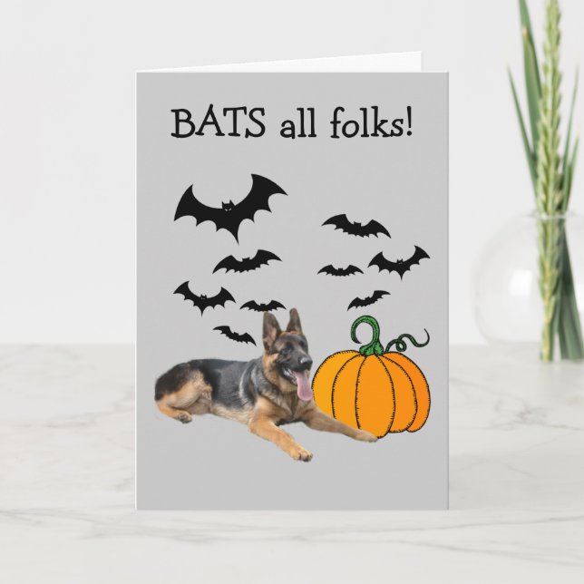 Carte de voeux pour Halloween berd allemand (Devant)