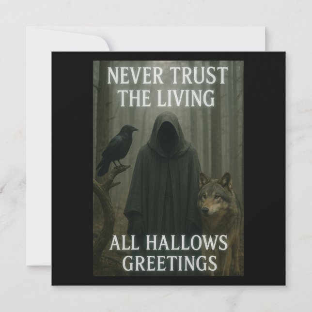 Carte de voeux pour Halloween toutes les hirondell (Devant)