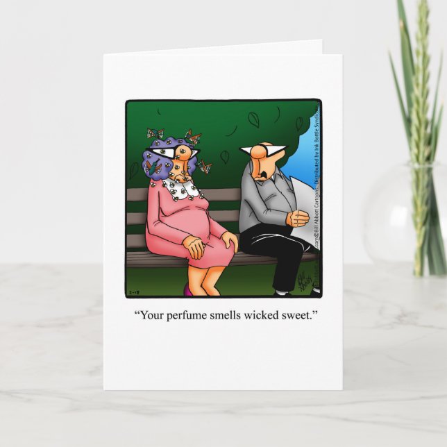 Carte de voeux pour Humour d'anniversaire amusant (Devant)