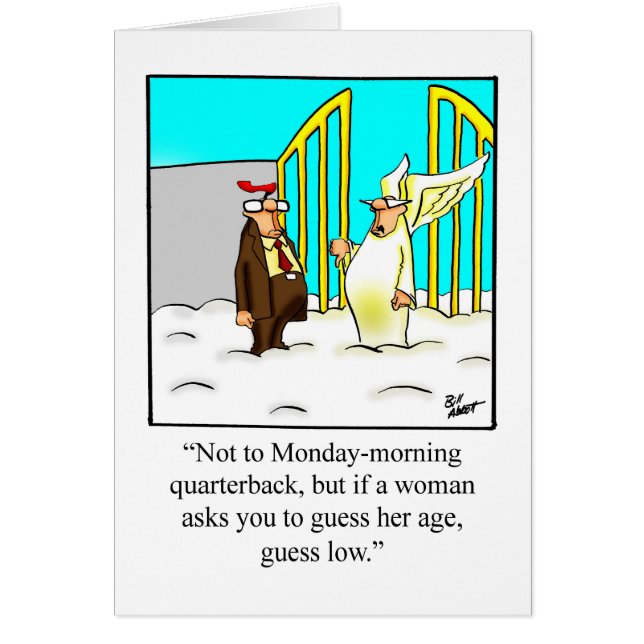 Carte de voeux pour Humour d'anniversaire amusant (Devant)