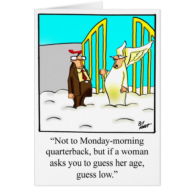 Carte de voeux pour Humour d'anniversaire amusant (Devant)