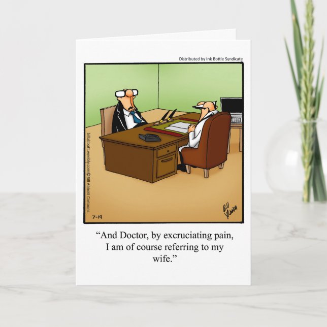 Carte de voeux pour Humour de divorce amusant (Devant)