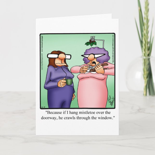 Carte de voeux pour Humour de Noël amusant (Devant)