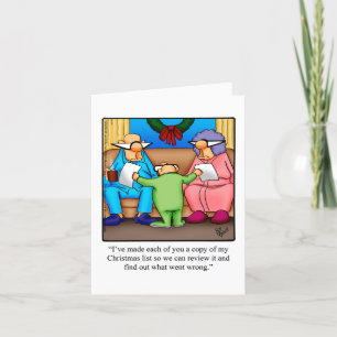 Carte de voeux pour Humour de Noël amusant