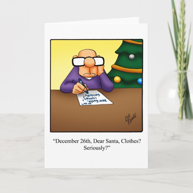 Carte de voeux pour Humour de Noël amusant (Devant)