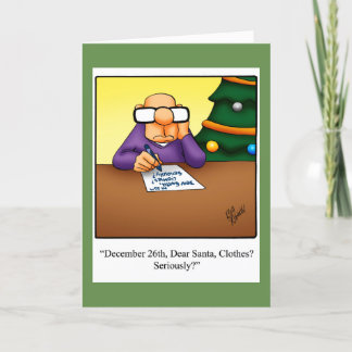 Carte de voeux pour Humour de Noël amusant