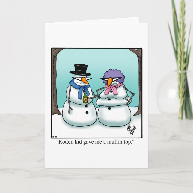 Carte de voeux pour Humour de Noël amusant (Devant)