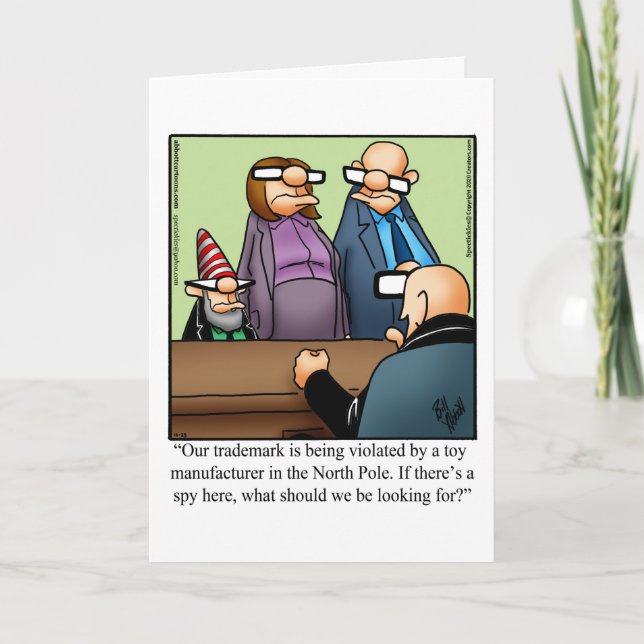 Carte de voeux pour Humour de Noël amusant (Devant)