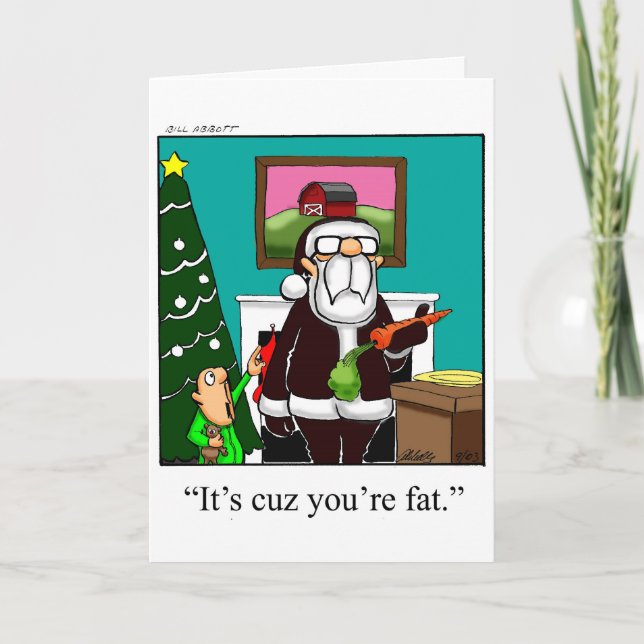Carte de voeux pour Humour de Noël amusant (Devant)