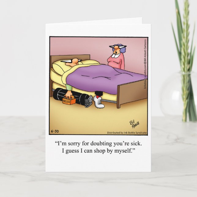 Carte de voeux pour Humour de retraite amusant "Sp (Devant)