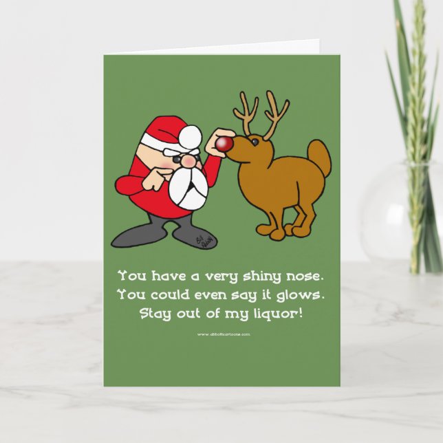 Carte de voeux pour Humour X-mas amusante (Devant)