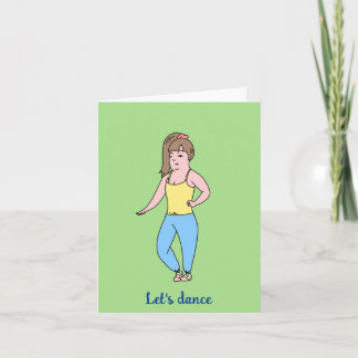 Carte de voeux pour invitation à danser