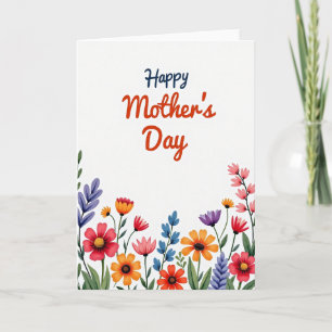 Carte de vœux pour jardin floral