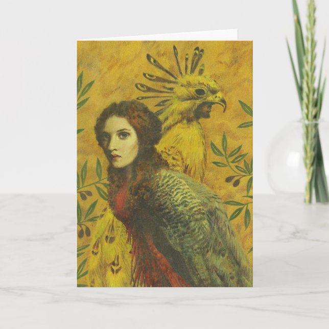 Carte de voeux pour la dame des oiseaux (Devant)