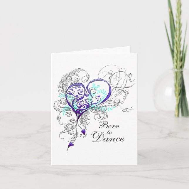 Carte de voeux pour la danse (Devant)