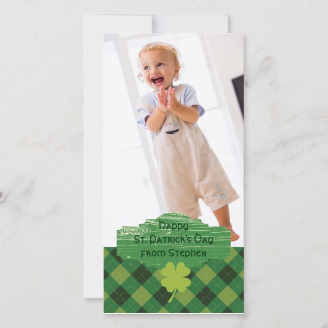 Carte de voeux pour la fête de la Saint-Patrick (Devant)