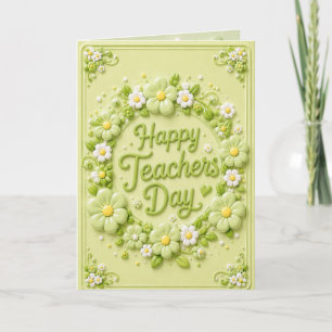 Carte de vœux pour la fête des enseignants 