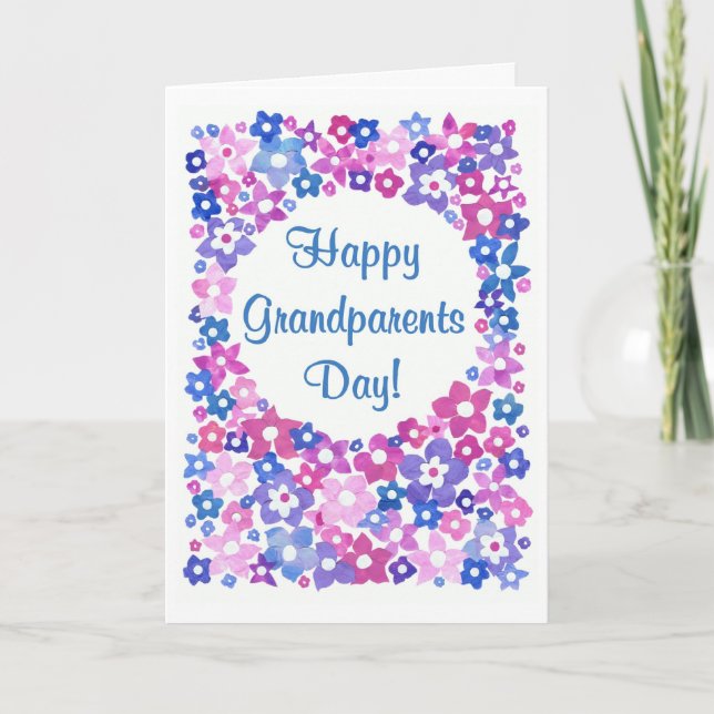 Carte de voeux pour la fête des grands-parents (Devant)