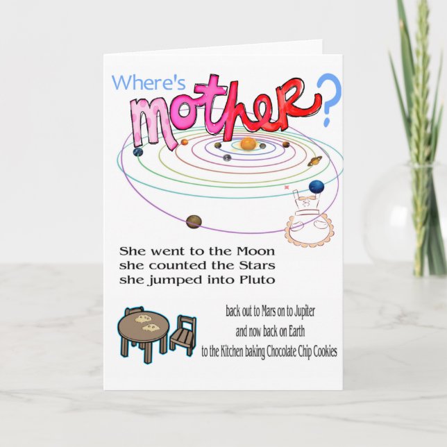 Carte de vœux pour la fête des mères (Devant)