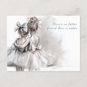 Carte de vœux pour la fête des sœurs – Mode pastel