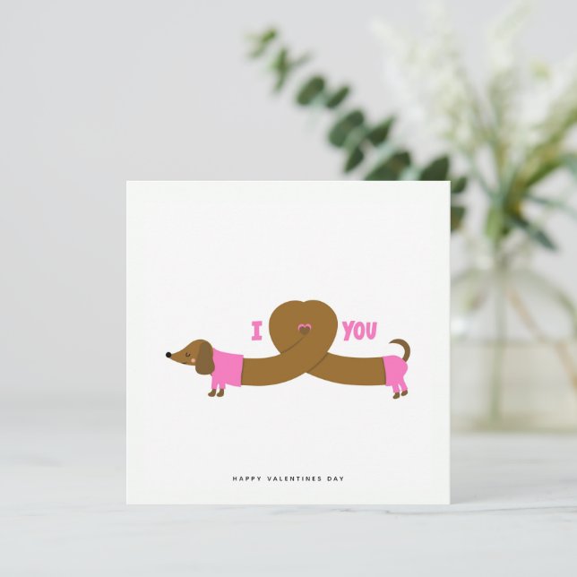 Carte de voeux pour la journée des Valentines de C (Debout devant)