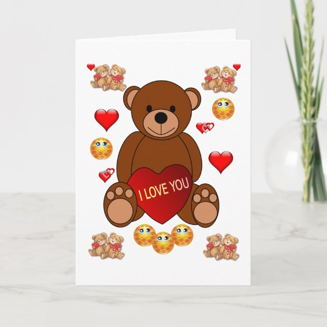Carte de voeux pour la Saint-Valentin (Devant)
