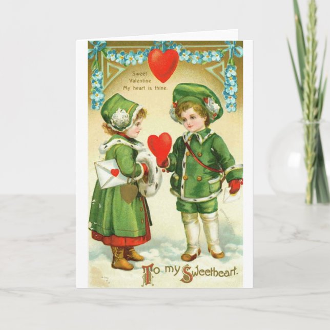 Carte de voeux pour la Saint-Valentin (Devant)