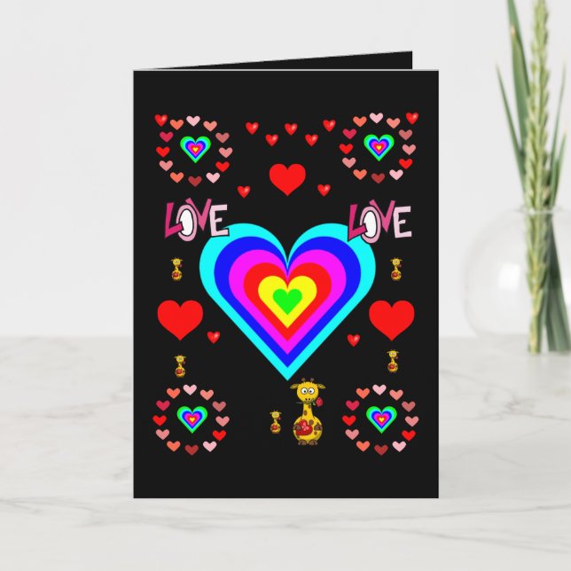 Carte de voeux pour la Saint-Valentin (Devant)