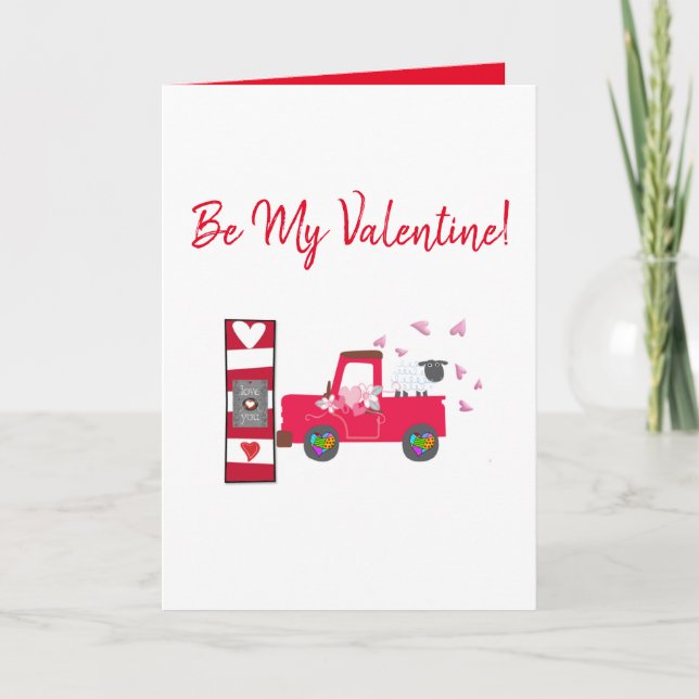 Carte de voeux pour la Saint-Valentin Be Valentine (Devant)