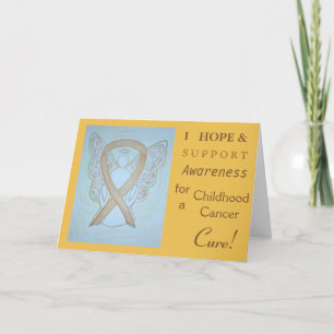 Carte de voeux pour la sensibilisation au cancer c
