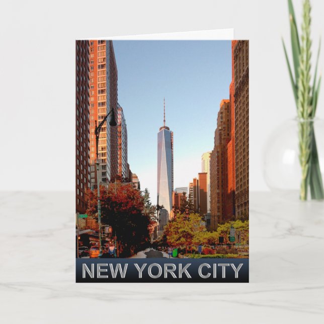 Carte de voeux pour la tour de New York (Devant)