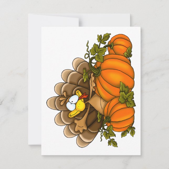 Carte de voeux pour la Turquie stupide de Thanksgi (Devant)