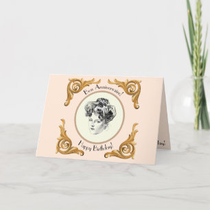 Carte de voeux pour l'anniversaire de Gibson Girl