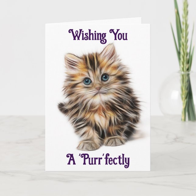 Carte de voeux pour l'anniversaire de Kitten (Devant)