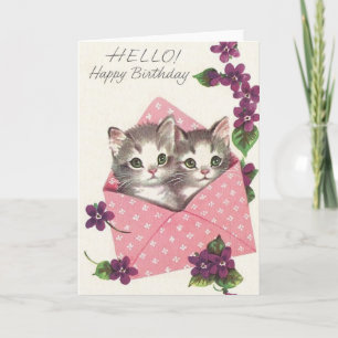 Carte de voeux pour l'anniversaire de Kittens vint