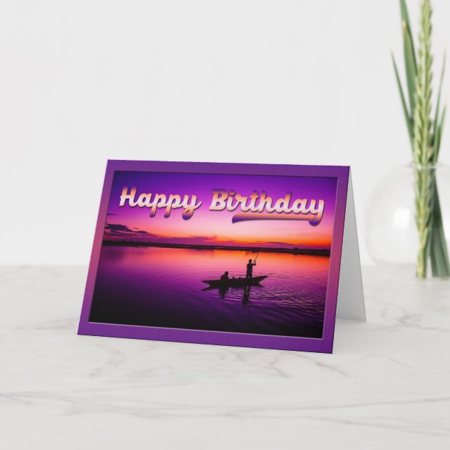 Carte de voeux pour l'anniversaire de la pêche du  (Devant)
