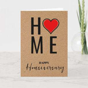 Carte de vœux pour l'anniversaire de maison