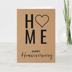 Carte de vœux pour l'anniversaire de maison