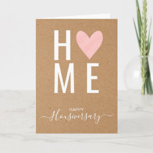 Carte de vœux pour l'anniversaire de maison