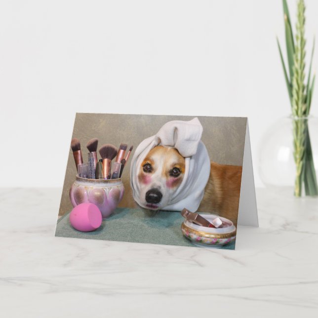Carte de voeux pour l'anniversaire de Maquillage C (Devant)