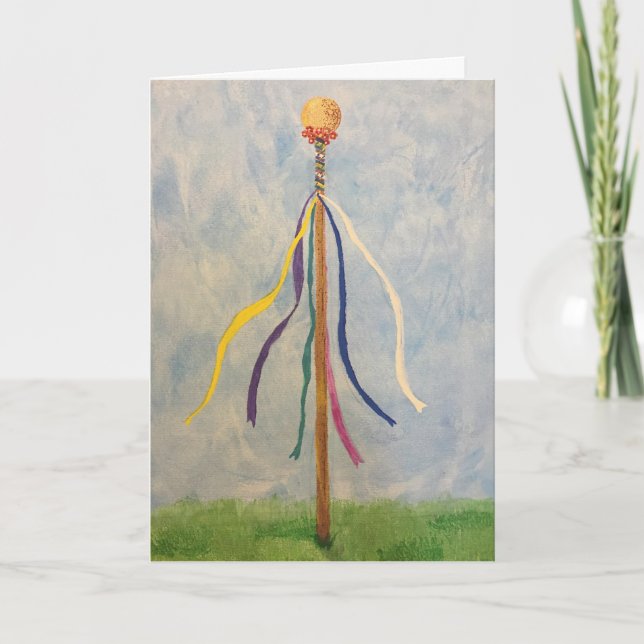 Carte de voeux pour l'anniversaire de Maypole (Devant)