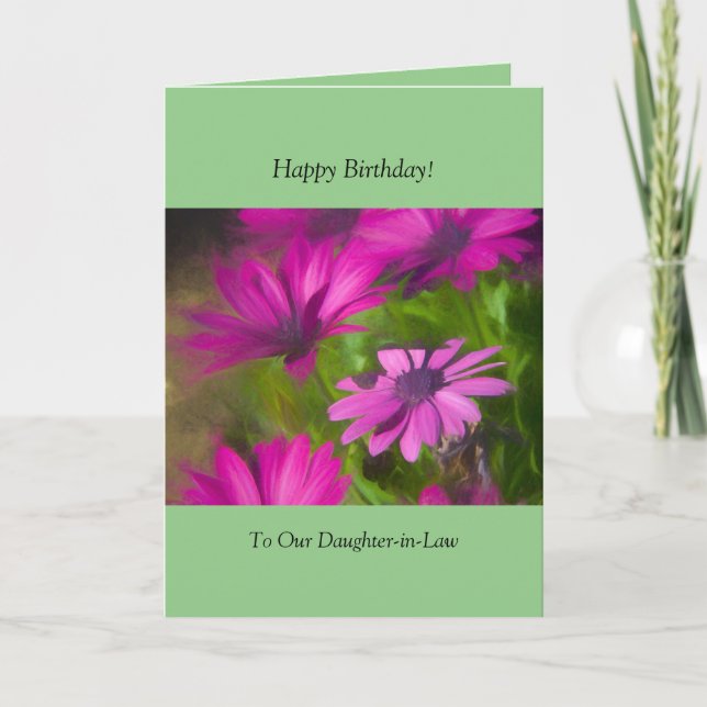 Carte de voeux pour l'anniversaire de naissance (Devant)