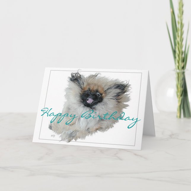 Carte de voeux pour l'anniversaire de Pékin (Devant)