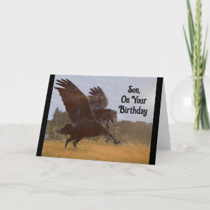 Carte de voeux pour l'anniversaire de Son Pegasus