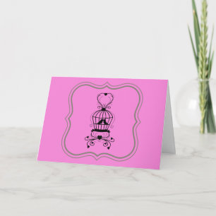 Carte de voeux pour l'anniversaire des Inséparable