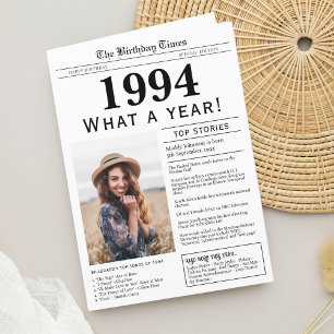 Carte de voeux pour l'anniversaire du journal 1994