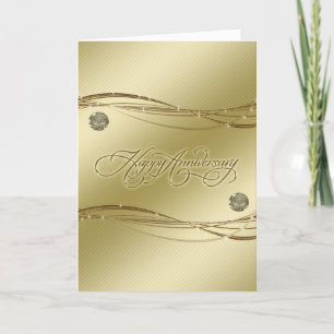 Carte de voeux pour l'anniversaire du Mariage d'or