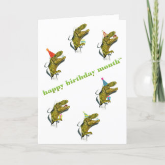 Carte de voeux pour l'anniversaire du mois