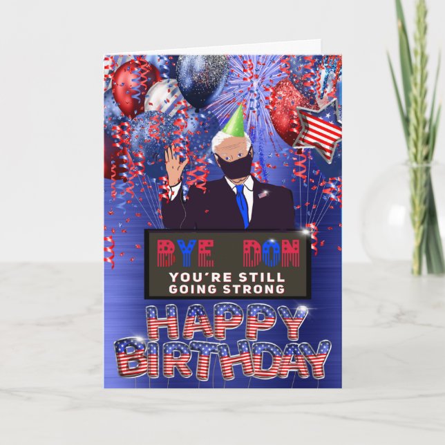 Carte de voeux pour l'anniversaire Joe Biden (Devant)