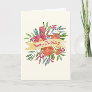 Carte de voeux pour l'anniversaire joyeux (photo O